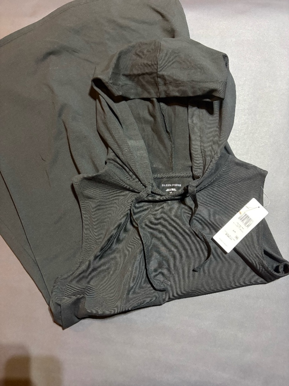 Women's Eileen Fisher Black Hooded dress (Size S) NEW with tags!!